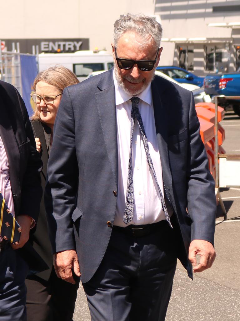 Lawyer Chris Dockray representing Rosemary Gamble. Trial into the jumping castle tragedy at Hillcrest Primary School in Devonport. Picture: Stephanie Dalton