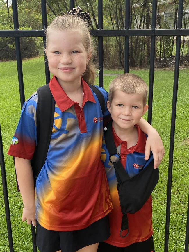 Jayde Hewitt and Jackson Hewitt. Picture: Melinda Hewitt