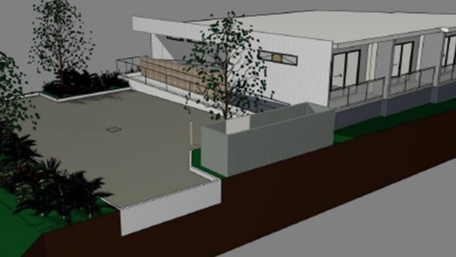 Artists impression of a boarding house proposed in Terrigal.