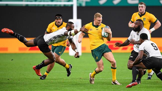 Losing Hodge would be a huge blow for Australia ahead of their all-important Wales clash. Picture: AFP