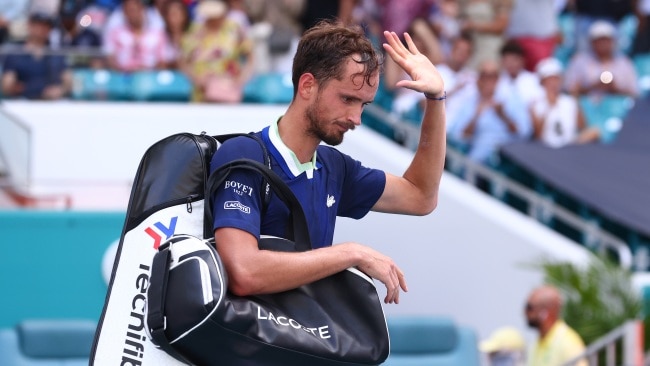 Daniil Medvedev of Russia is one of the players impacted by the ban. Picture: Michael Reaves/Getty Images