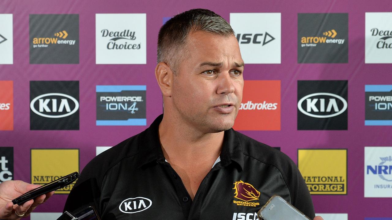 Former Broncos coach Anthony Seibold was a former assistant coach at the Sea Eagles. Picture: Bradley Kanaris/Getty Images