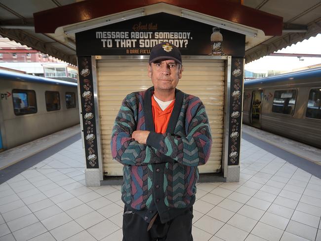 Ken Taylor helped stock the kiosks for the past 29 years until he lost his job last week. Picture: Alex Coppel