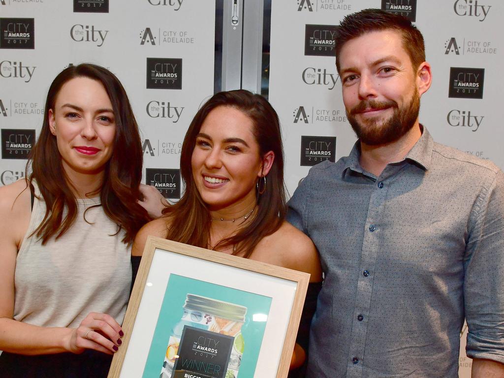 Biggies at Bertram wins Best Nightclub/ Entertainment Venue at The City Awards 2017 at Keith Murdoch House in Adelaide. Picture: Keryn Stevens