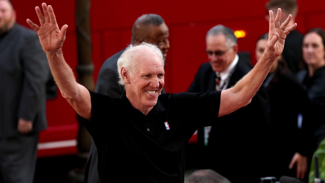 NBA icon Bill Walton has died at the age of 71 after a prolonged battle with cancer. Walton won two NBA championships, two college titles and went on to be a popular figure in the media. (Photo by Maddie Meyer/Getty Images)