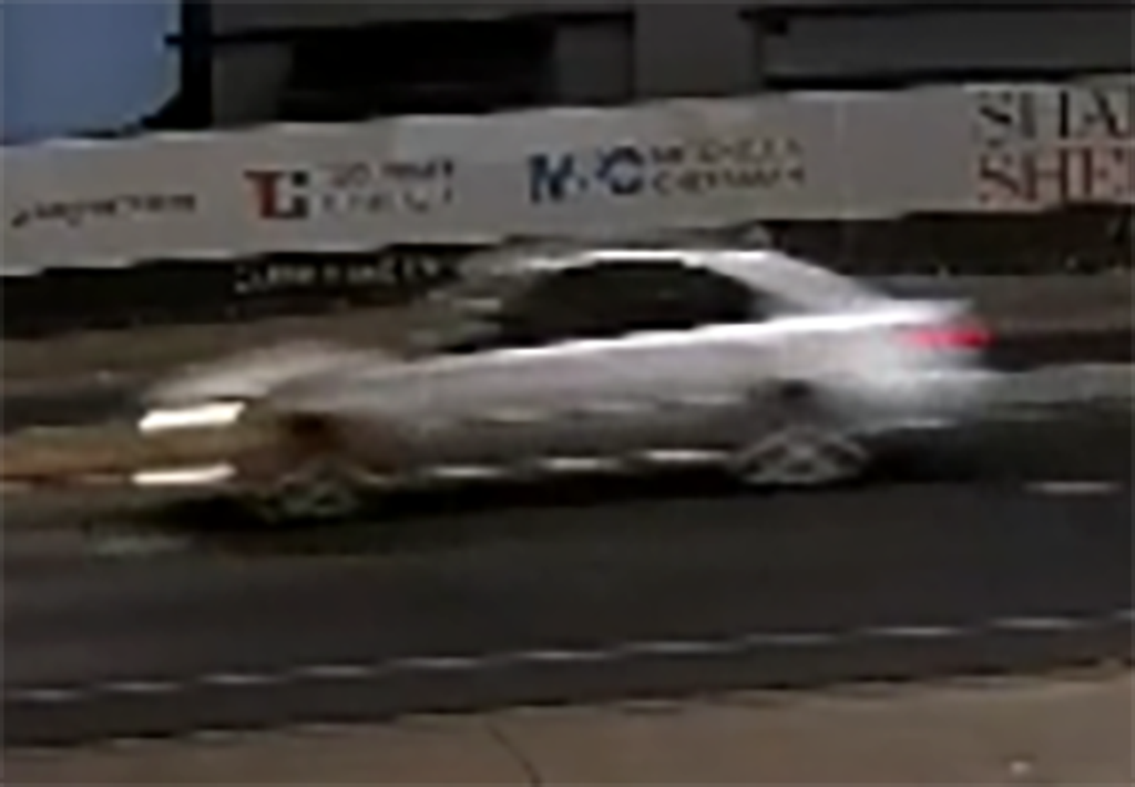The silver car police believe may have been involved in the hit-and-run. Picture: SA Police