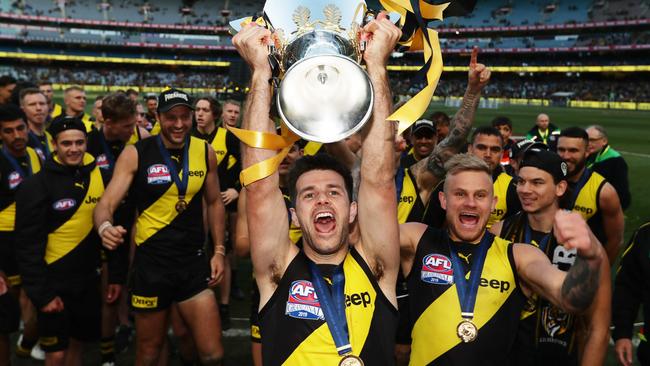 Trent Cotchin savours his second premiership as Richmond captain.