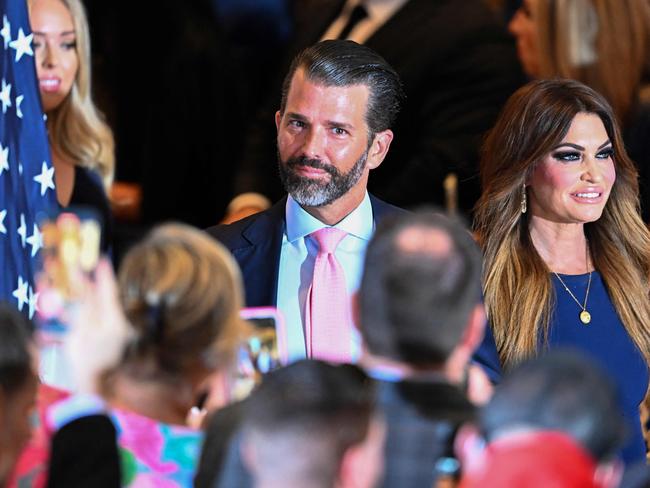 Donald Trump Jr and Kimberly Guilfoyle at Mar-a-Lago. Picture: AFP