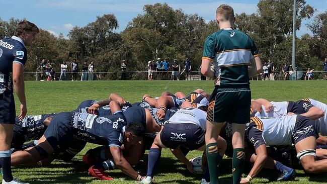 Action in the Waratahs A v Brumbies Runners match in Canberra. Pictures: Waratahs Media