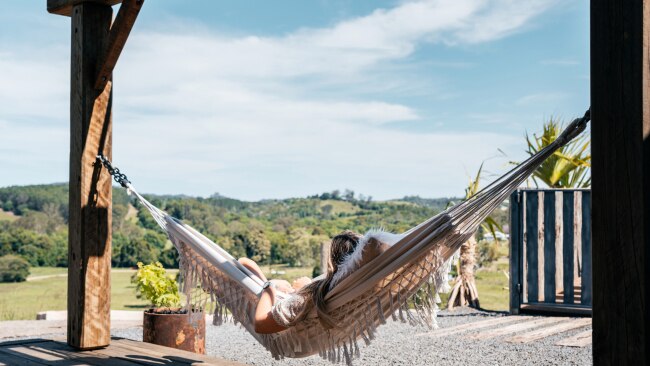 While away your worries at the Mayan Luxe Villas in the Noosa Hinterland. Picture: Jesse Lindemann