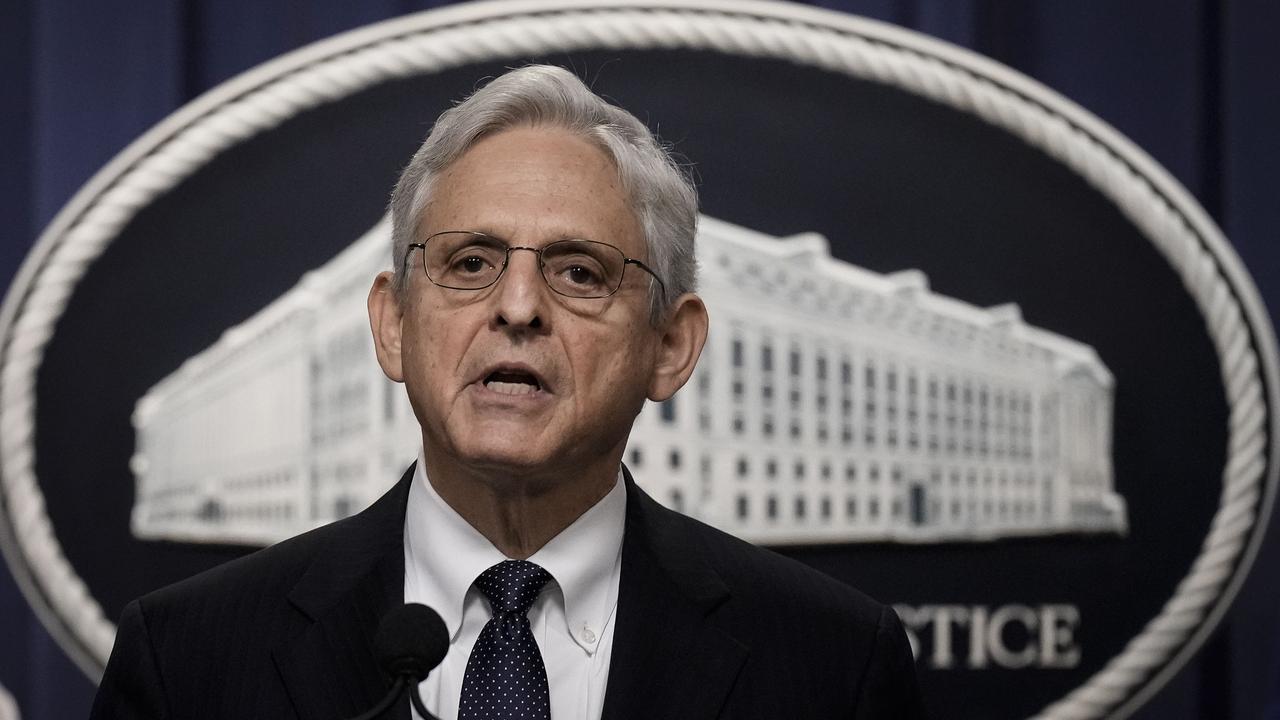 US Attorney-General Merrick Garland said he personally approved the decision to search Mr Trump’s home. Picture: Drew Angerer/Getty Images/AFP