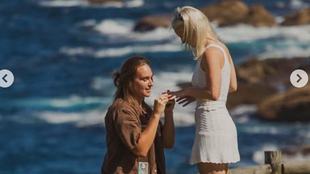 Kirra Dibb and Holly Langford engagement photos, captioned as: 