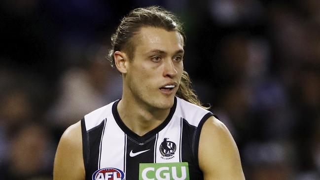 Darcy Moore become a free agent at the end of the season. Picture: Dylan Burns/AFL Photos via Getty Images