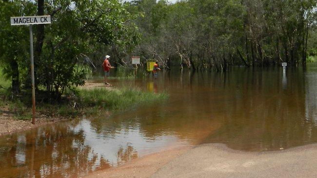 Fishing in croc waters