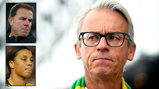David Gallop and Matildas coach