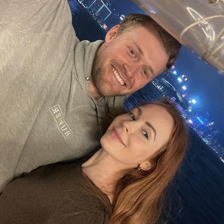 Brooke Saward and fiance Justice Bellamy. Picture: Instagram
