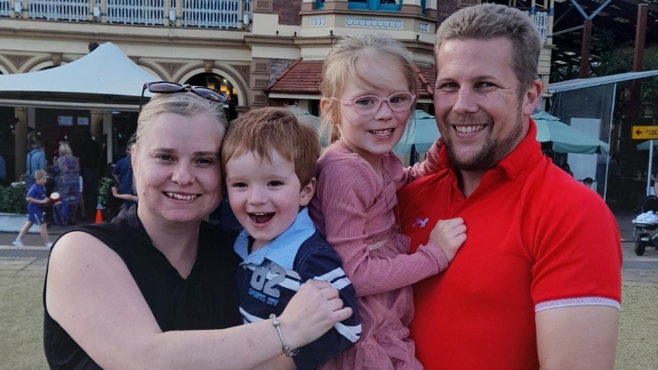 Toowoomba's Vicki and Ryan Anderson with son Byron and daughter Hailey.