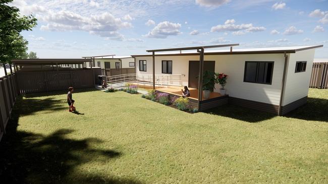 This is the style of factory-built home planned for Anglicare's Emu Park project.