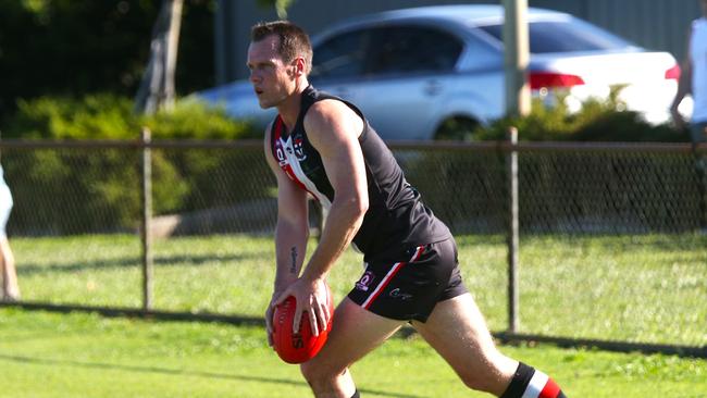 Pictured: Saint Wes Glass. Cairns City Lions v Cairns Saints at Griffiths Park. Round 7. AFL Cairns 2024. Photo: Gyan-Reece Rocha