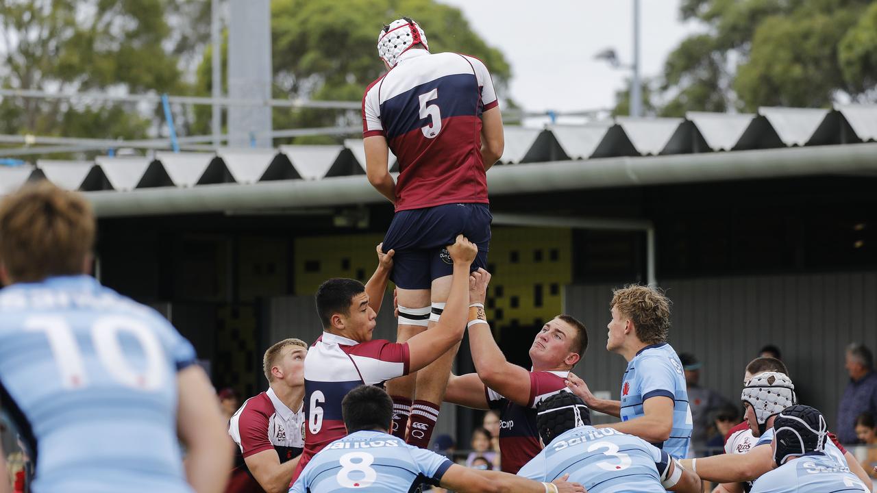 Action in the match at NSW Waratahs HQ. Pictures: Supplied: Karen Watson/Rugby Australia