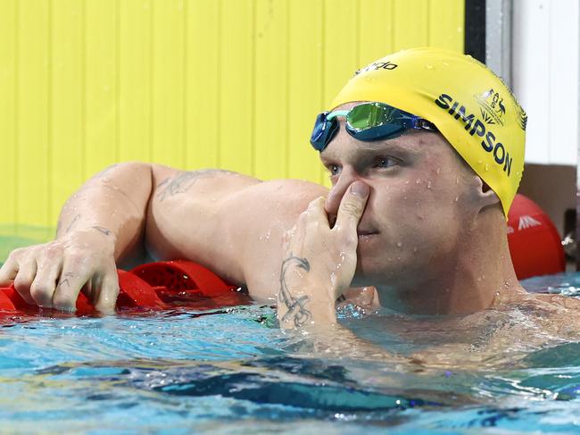 Simpson misses final berth in ‘bonus’ swim