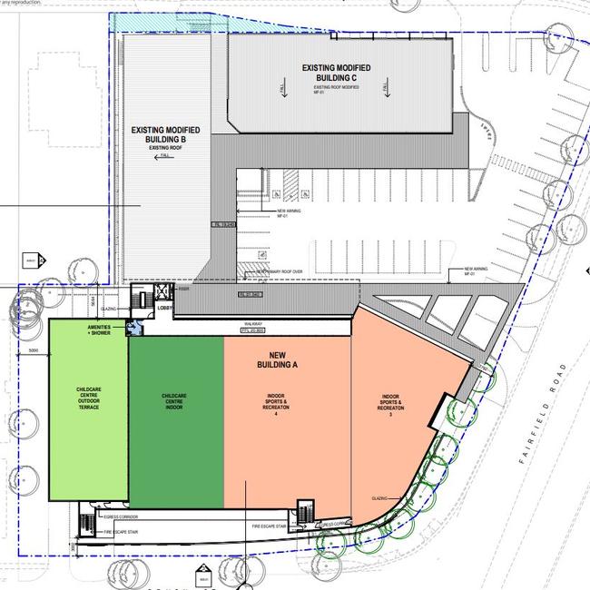 Floorplans for the building's second and third storeys show space for a gym, childcare centre and medical facility. Picture: PD Online