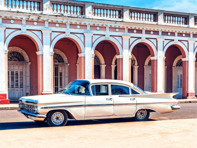 Town square in Cienfuegos, Cuba.