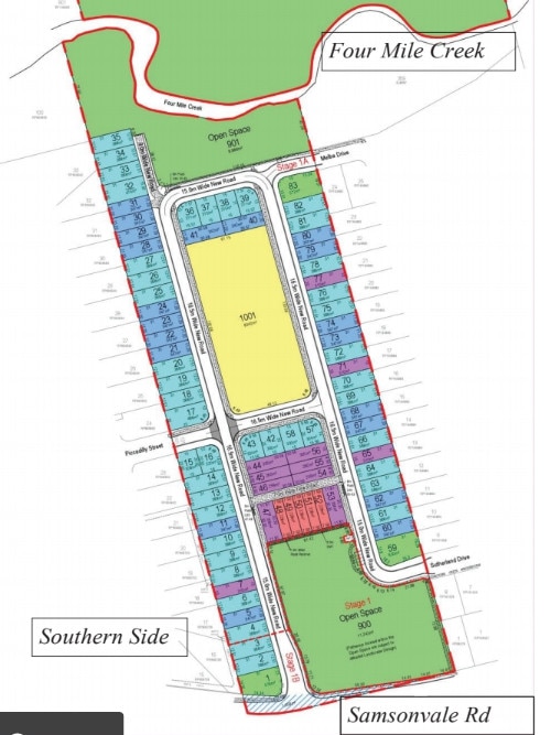 Development plans for Strathpine pineapple farm, southern side.