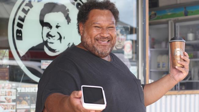 Billy's Coffee owner Billy Haoda is relieved the latest Optus outage didn't affect his Cairns-based business, located on Sheridan Street.