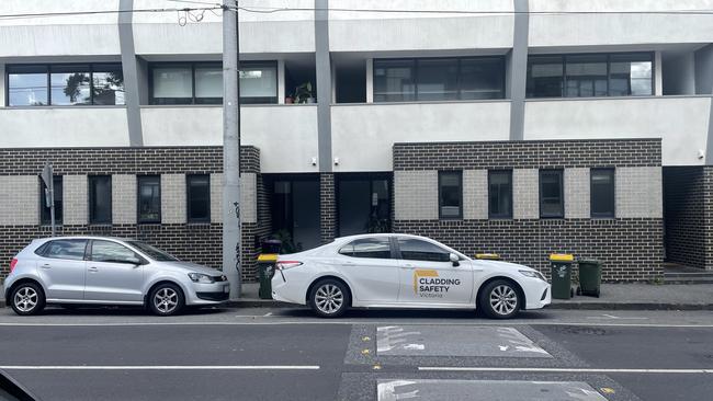 A Cladding Safety Victoria car in Fitzroy North.