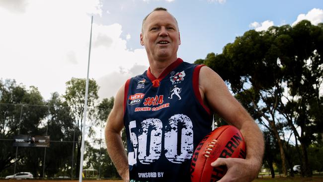 Eastern Park veteran Richie Carter will play his 500th game next Saturday when he lines up for the Demons. Picture: AAP/Morgan Sette.