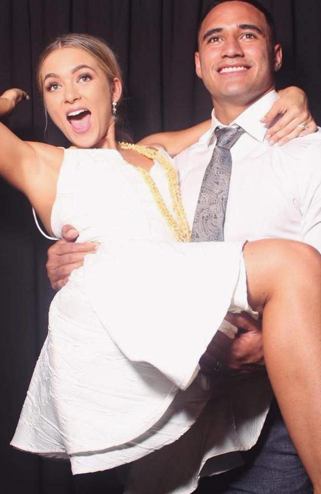 Natalia O'Toole shares the first photo from her wedding to Valentine Holmes in Townsville on Easter Sunday. Photo: Instagram / @nataliaaotoole