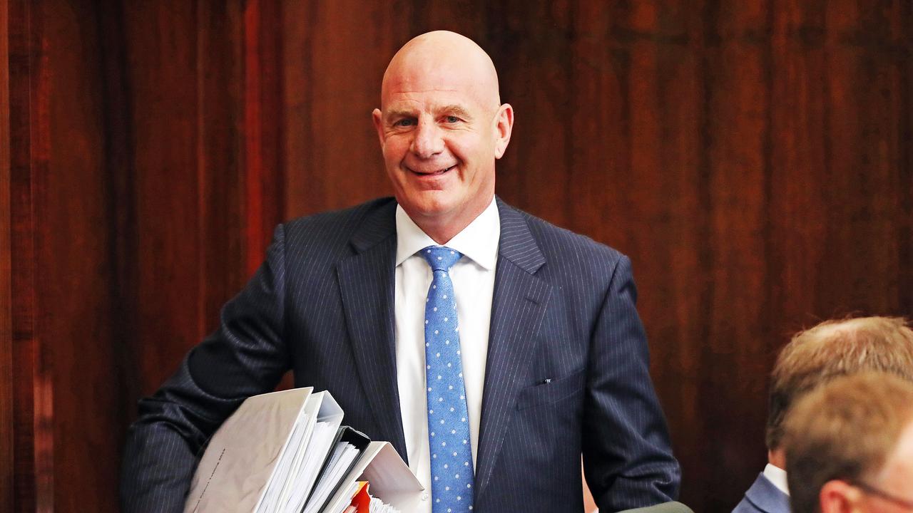 Treasurer Peter Gutwein during question time in state Parliament. Picture: Zak Simmonds