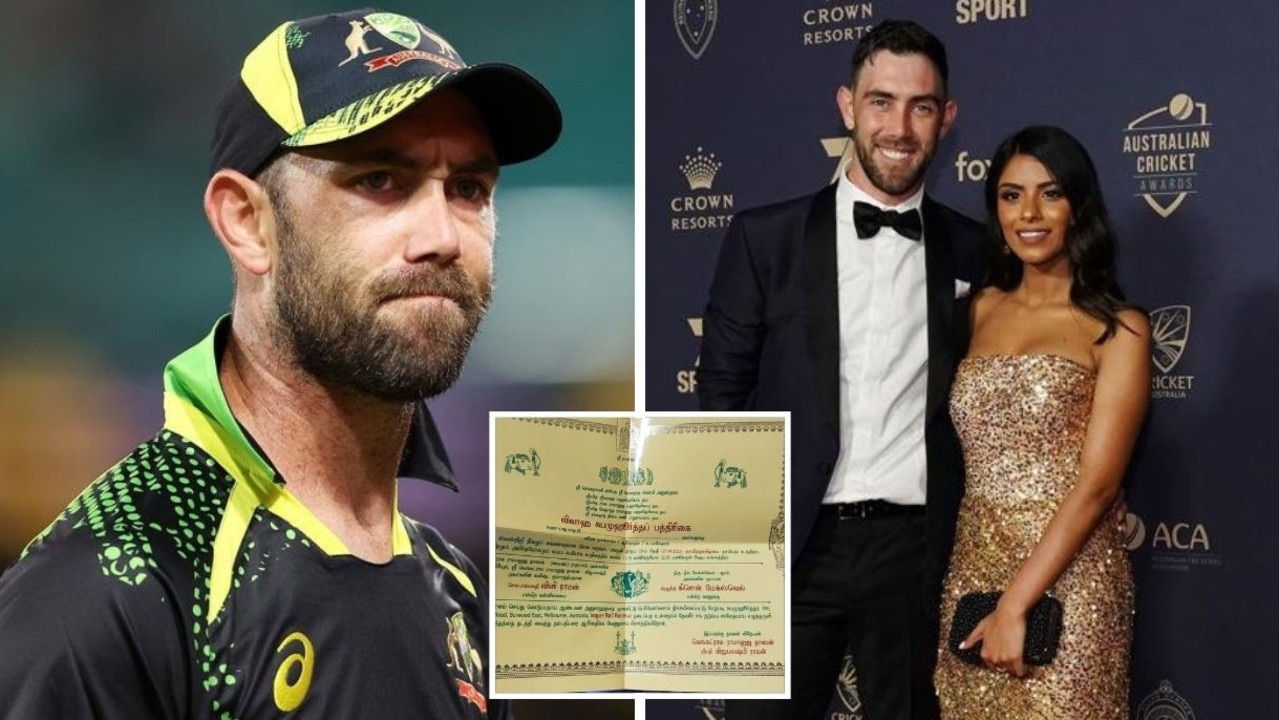 Details of Glenn Maxwell's wedding have been leaked online.