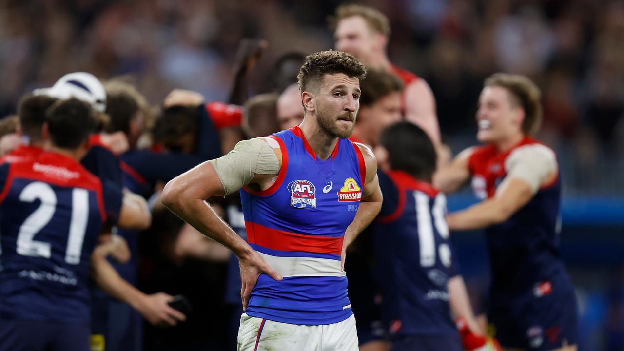 Marcus Bontempelli was brilliant in the Dogs’ loss, but the Norm Smith Medal voters preferred others. Picture: AFL Photos/Getty Images