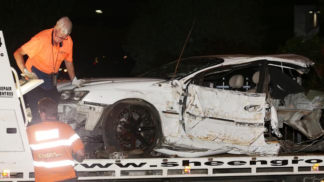 The after math of a horror smash in Rowville this year. Picture Andrew Tauber