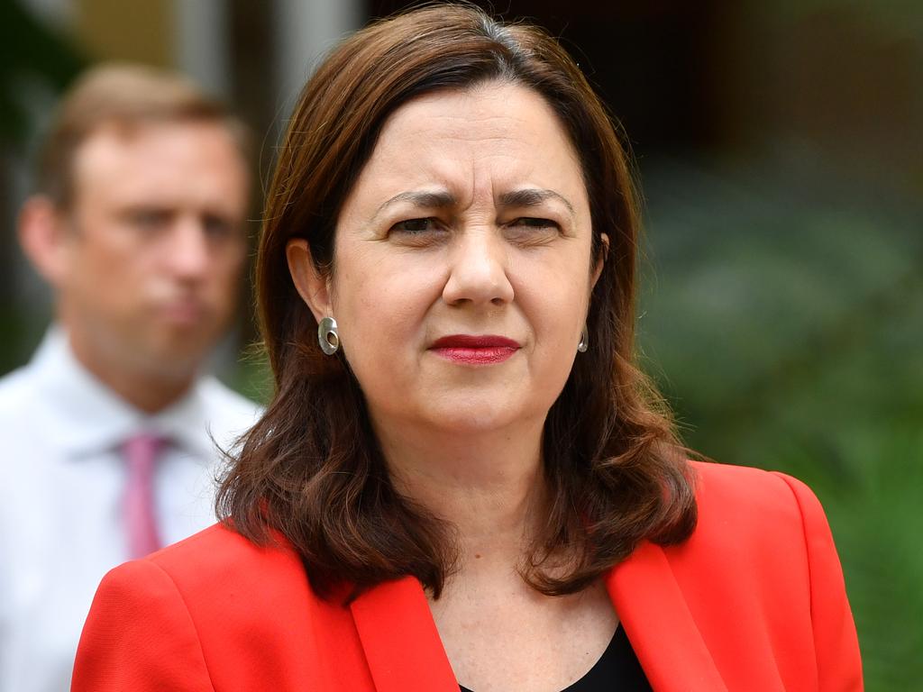 Queensland Premier Annastacia Palaszczuk said 50,000 people had been warned they may have been exposed to the virus. Picture: Darren England/AAP