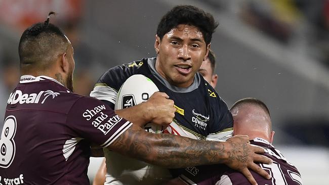 Jason Taumalolo wants to play for the Maroons in State of Origin. Picture: Ian Hitchcock/Getty Images