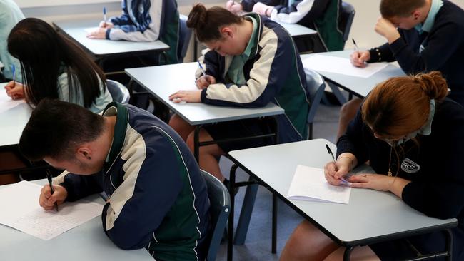 Some students were caught out by some “tricky questions” in the English exam. Picture: Toby Zerna