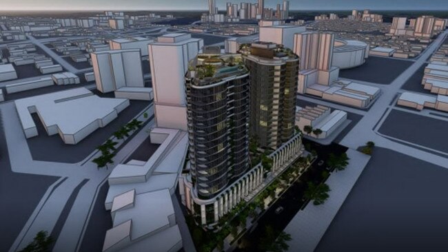 Artist impression for the 'Nuage' project in Woolloongabba.