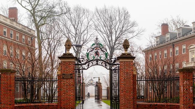 The John Winthrop House and gate in Harvard Yard. Picture: iStock.