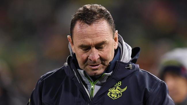 Raiders coach Ricky Stuart had another hard night at the office.