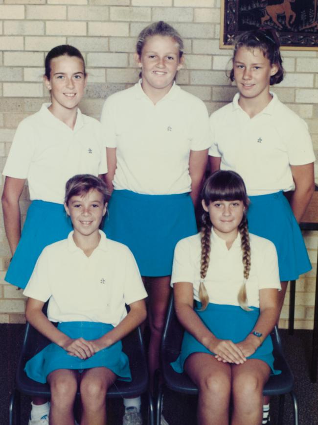 The school’s netball uniform in the 1980s.