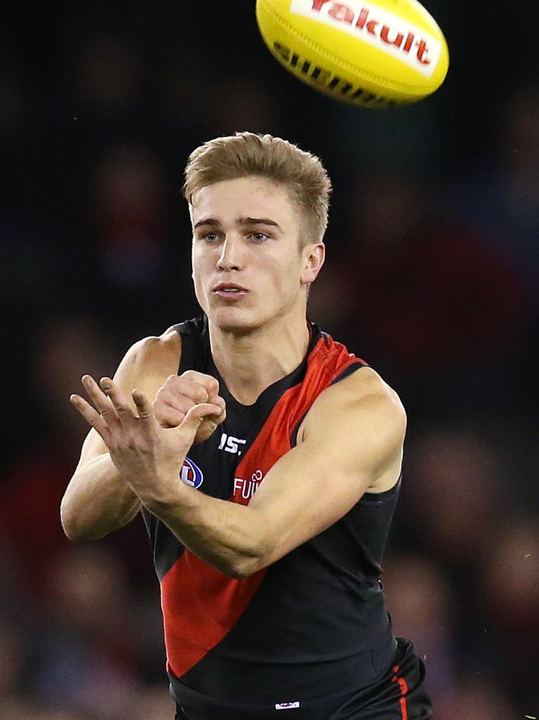 Essendon's Matt Guelfi is a Belieber. Pic: Michael Klein