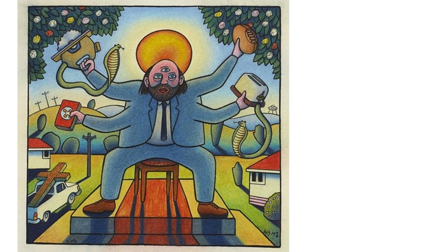 Chris O'Doherty’s Transcendental Australian Jesus (1996). Picture: AGNSW