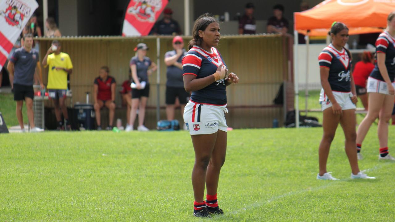 Samurai Pati Ah-Cheung of the Sydney Roosters Lisa Fiaola Cup side. Picture: Kevin Merrigan