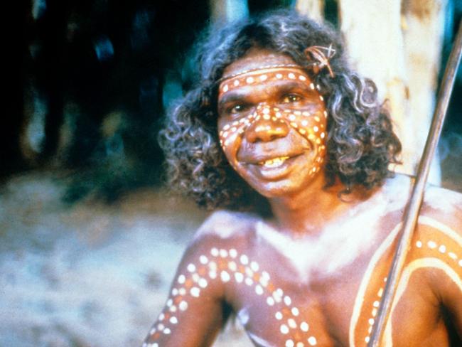 David Gulpilil in Crocodile Dundee, one of the most popular Australian films