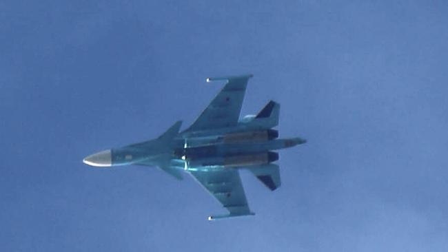 A Russian air force Sukhoi Su-34 fighter jet. Picture: AFP.