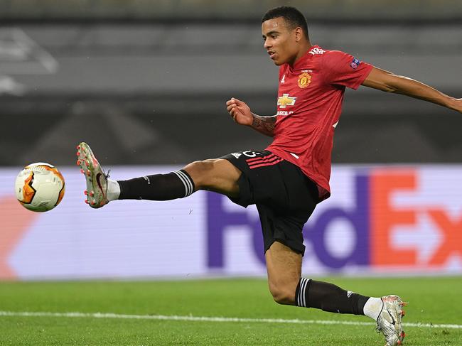 Manchester United’s English striker Mason Greenwood.