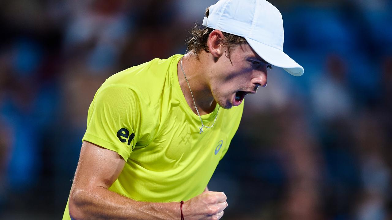 De Minaur finished the ATP Cup having won two of his three singles matches. (Photo by Brett Hemmings/Getty Images)